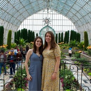 Yellow floral wrap dress